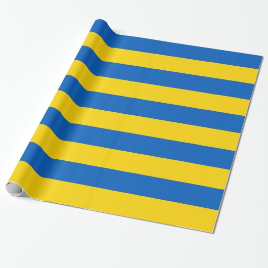 Umschlagpapier mit der Flagge der Ukraine Geschenkpapier (Ungerollt)
