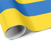 Umschlagpapier mit der Flagge der Ukraine Geschenkpapier (Rolleneckpunkt)