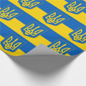 Umschlagpapier mit der Flagge der Ukraine Geschenkpapier (Ecke)