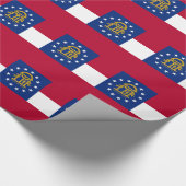 Umschlagpapier mit der Flagge Georgiens Geschenkpapier (Ecke)
