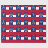 Umschlagpapier mit der Flagge Georgiens Geschenkpapier (Flach)