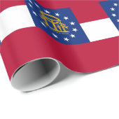 Umschlagpapier mit der Flagge Georgiens Geschenkpapier (Rolleneckpunkt)