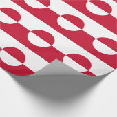 Umschlagpapier mit der Flagge Grönlands Geschenkpapier (Ecke)