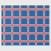 Umschlagpapier mit der Flagge Islands Geschenkpapier (Flach)