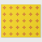 Umschlagpapier mit der Flagge New Mexico Geschenkpapier (Flach)