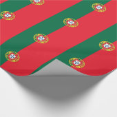 Umschlagpapier mit der Flagge Portugals Geschenkpapier (Ecke)