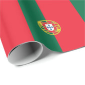 Umschlagpapier mit der Flagge Portugals Geschenkpapier (Rolleneckpunkt)