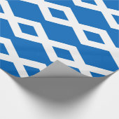 Umschlagpapier mit der Flagge Schottlands, Vereini Geschenkpapier (Ecke)