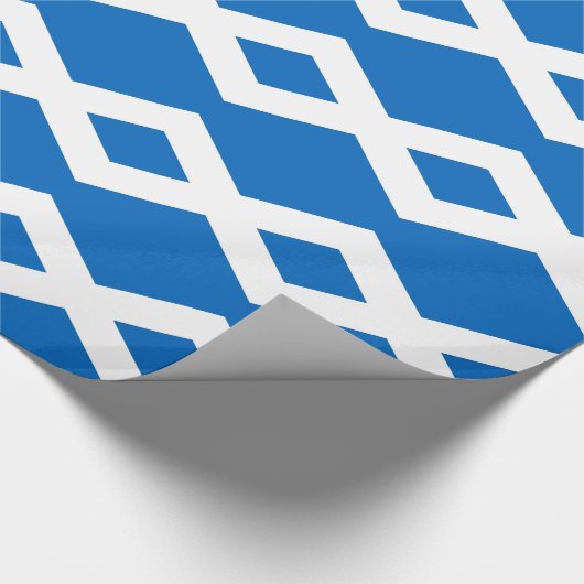 Umschlagpapier mit der Flagge Schottlands, Vereini Geschenkpapier (Ecke)