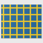 Umschlagpapier mit der Flagge Schwedens Geschenkpapier (Flach)