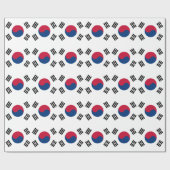 Umschlagpapier mit der Flagge Südkoreas Geschenkpapier (Flach)