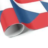 Umschlagpapier mit der Flagge Tschechiens Geschenkpapier (Rolleneckpunkt)