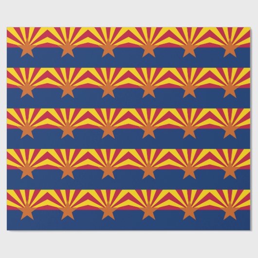 Umschlagpapier mit der Flagge von Arizona Geschenkpapier (Flach)