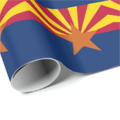 Umschlagpapier mit der Flagge von Arizona Geschenkpapier (Rolleneckpunkt)