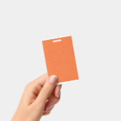 Umschlagpapier mit einem Muster in orangefarbenem, Ausweis (Handheld)