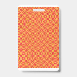 Umschlagpapier mit einem Muster in orangefarbenem, Ausweis
