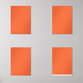 Umschlagpapier mit einem Muster in orangefarbenem, Bilderwand Sets (Vorderseite)