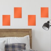 Umschlagpapier mit einem Muster in orangefarbenem, Bilderwand Sets (Schlafzimmer)