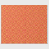 Umschlagpapier mit einem Muster in orangefarbenem, Geschenkpapier (Flach)
