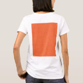 Umschlagpapier mit einem Muster in orangefarbenem, T-Shirt (Rückseite)