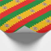 Umschlagpapier mit Fahne von Los Angeles Geschenkpapier (Ecke)