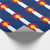 Umschlagpapier mit Flagge Colorado Geschenkpapier (Ecke)