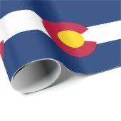 Umschlagpapier mit Flagge Colorado Geschenkpapier (Rolleneckpunkt)