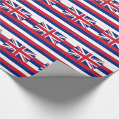 Umschlagpapier mit Flagge Hawaiis Geschenkpapier (Ecke)