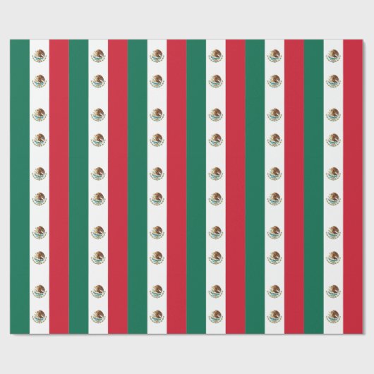 Umschlagpapier mit Flagge Mexikos Geschenkpapier (Flach)