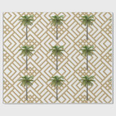 Umschlagpapier mit geometrischer Gold-Geometrie un Geschenkpapier (Flach)