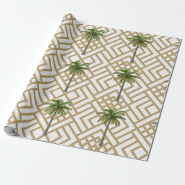 Umschlagpapier mit geometrischer Gold-Geometrie un Geschenkpapier