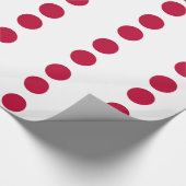 Umschlagpapier mit japanischer Flagge Geschenkpapier (Ecke)