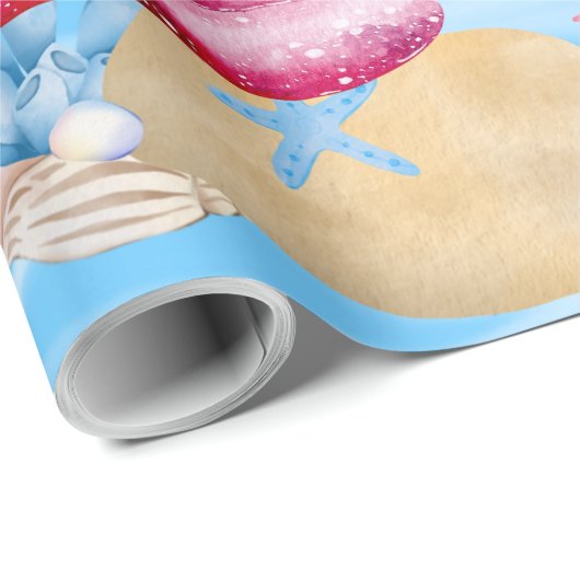 Umschlagpapier mit Mermaids Geschenkpapier (Rolleneckpunkt)