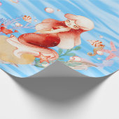 Umschlagpapier mit Mermaids Geschenkpapier (Ecke)