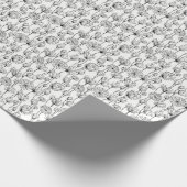 Umschlagpapier - Muster Schwarz und Weiß 2 Geschenkpapier (Ecke)