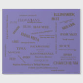 Umschlagpapier/nationale Stammesnamen/#mmetropolim Geschenkpapier (Flach)