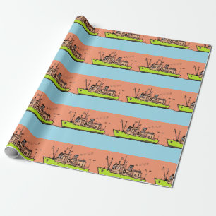 Umschlagpapier, nautisch geschenkpapier