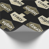 Umschlagpapier "Personalisierte Dreiecke/Gold, Sch Geschenkpapier (Ecke)