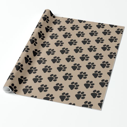 Umschlagpapier - Puppy Paw Prints Geschenkpapier (Ungerollt)