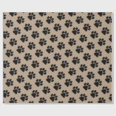Umschlagpapier - Puppy Paw Prints Geschenkpapier (Flach)