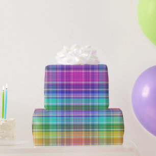 Umschlagpapier — Rainbow Madras Geschenkpapier