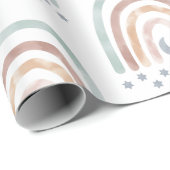 Umschlagpapier - Rainbow Stars Moon Geschenkpapier (Rolleneckpunkt)