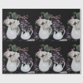 Umschlagpapier Rl 6' Pitchers, Trauben und Blume Geschenkpapier (Flach)