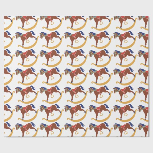 Umschlagpapier - Rockpferd Geschenkpapier (Flach)