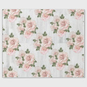 Umschlagpapier Roll 6' Rustikale Rose Geschenkpapier (Flach)