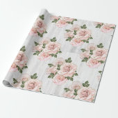 Umschlagpapier Roll 6' Rustikale Rose Geschenkpapier (Ungerollt)