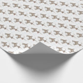 Umschlagpapier Roll - Kinderkunst - Rudolph Geschenkpapier (Ecke)