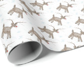 Umschlagpapier Roll - Kinderkunst - Rudolph Geschenkpapier (Rolleneckpunkt)