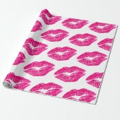 Umschlagpapier - Rosa Kiss Geschenkpapier (Ungerollt)