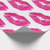 Umschlagpapier - Rosa Kiss Geschenkpapier (Ecke)